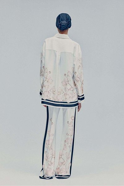 H&M Printed twill trousers