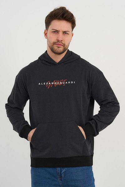 ALEXANDERGARDI Προσαρμοσμένο Unisex εμπριμέ φούτερ με κουκούλα καγκουρό με τσέπη (UNX-0017602)