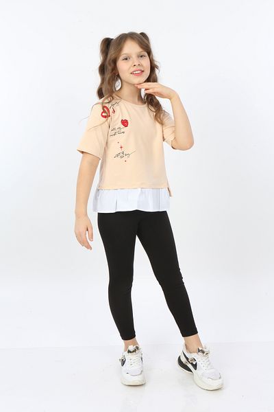 Toontoy Girl - Cool and Stylish Heart Printed T-Shirt