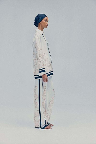H&M Printed twill trousers