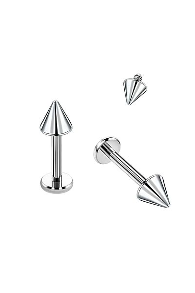Janset F136 Titanium Tapered Piercing - Tragus, Helix, Labret, Lobe Piercing - Gothic Piercing