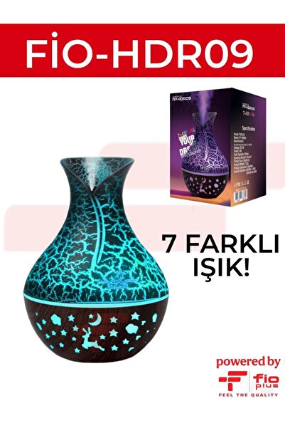 FİOPLUS Çiçek Vazo Hava Nemlendirici Aromaterapi difüzör Buhar Cihazı ultra S...