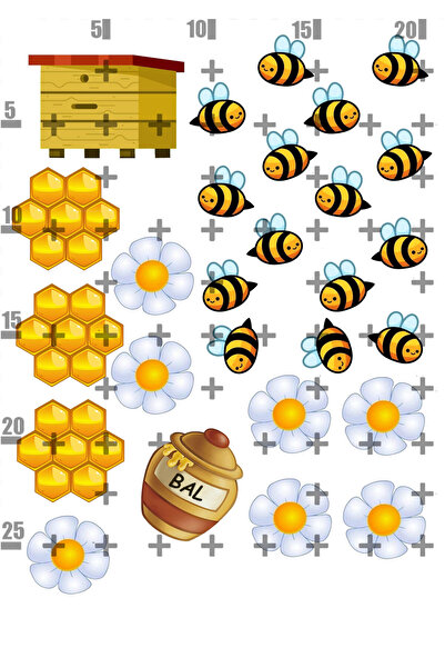 Lyroni Yenilebilir Şeker Kağıdı Arı Çiçek Temalı Pasta Süsleme