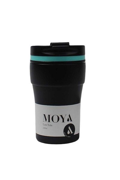 Moya "Low Tide" 250ml Travel Coffee Mug Blue/Black