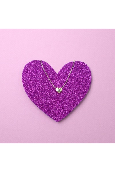 B Design jewelry Kalp gümüş kolye