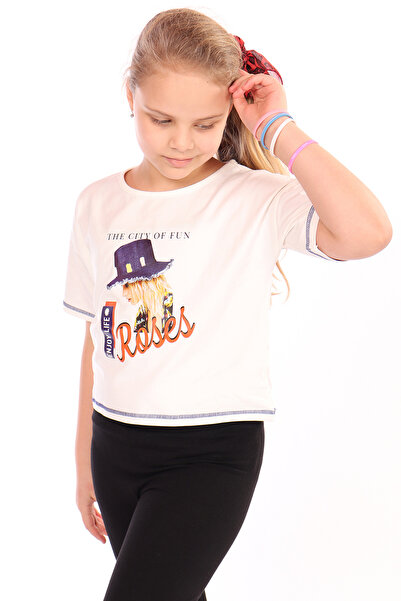 Toontoy Μπλουζάκι για κορίτσια Roses με τύπωμα