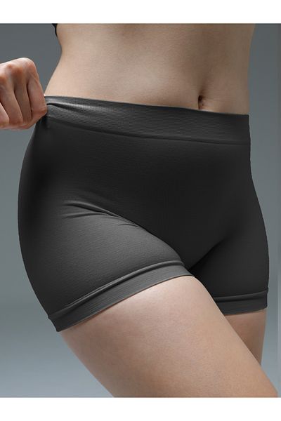 MİSTİRİK Boxer Moncorno Pearl - Modelator de fund, fără urme, fără sudură, culoare gri închis