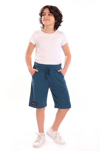 Toontoy Boy's Embroidered Leg Shorts