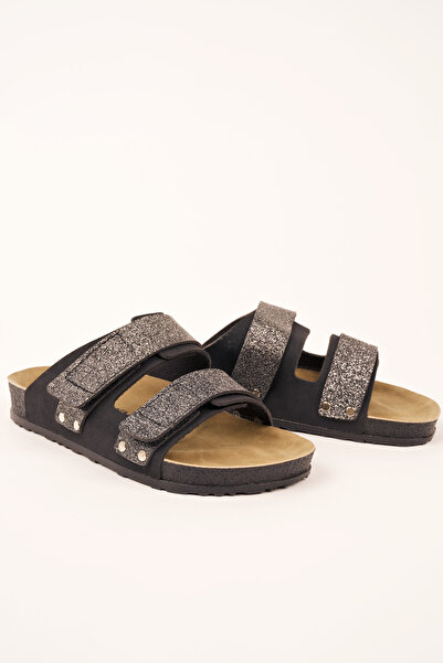 POLOMİA Berry Anatomical Poly Comfort Cool - Sandale de zi cu zi pentru femei, flexibile și reglabile, cu două velcro