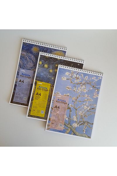 Lemsstudio Van Gogh A4 3Litre Cut D Letter 200 Gremat Skethbook Bookshop