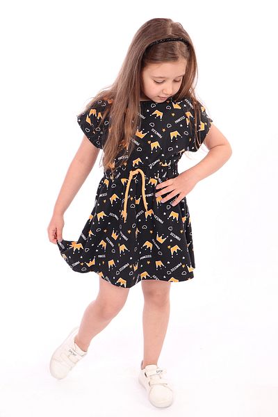 Toontoy Girl's Complete Princess Print Dress