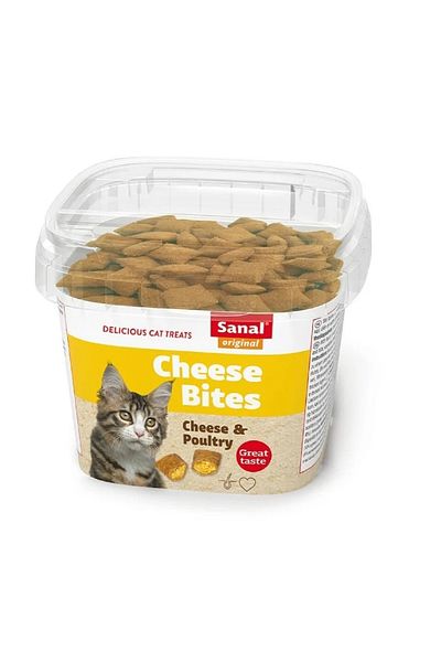 Sanal Cat Cheese Bites Cup, 75g