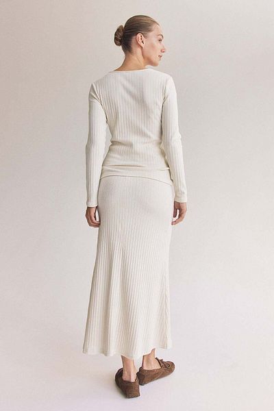 H&M MAMA Ribbed jersey skirt