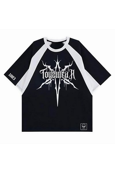 Touz Moda Touz Wear Unisex Oversize T-Shirt - Printed