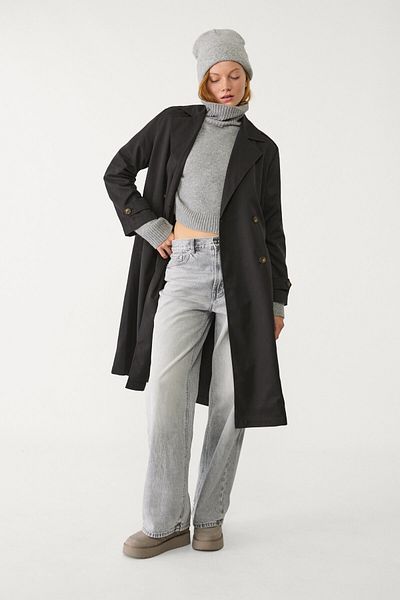 Stradivarius Long flowing trench coat