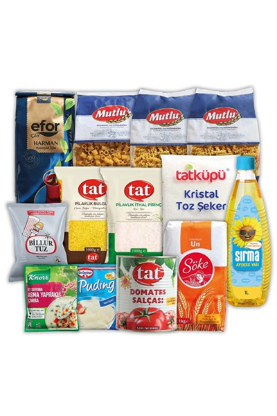 imeci TAT Ramazan Paketi Gıda Kumanya Yardım Erzak Kolisi BEREKET C