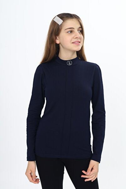 Toontoy Σχολικό μπλουζάκι για κορίτσια με πέτρες στο λαιμό