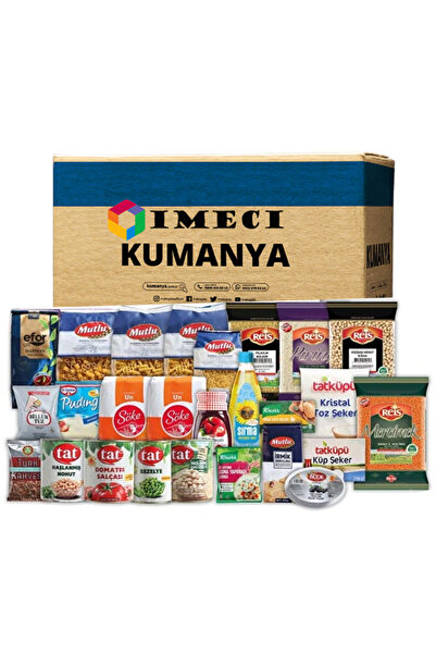 imeci İMECİ TAT Ramazan Paketi Gıda Kumanya Yardım Erzak Kolisi MEGA C