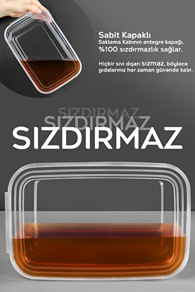 Meleni Home 20 Pieces Leak Proof Self-Covered Fit for Deep Freezer Storage Container Organizer Food Container 2 Lt