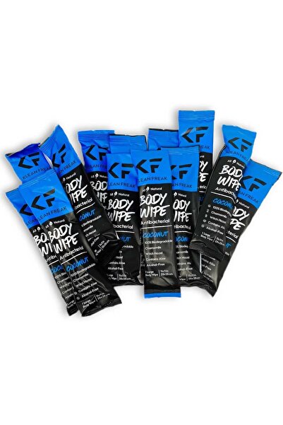 Klean Freak - مناديل للجسم - عبوة من اثنتي عشرة قطعة - جوز الهند