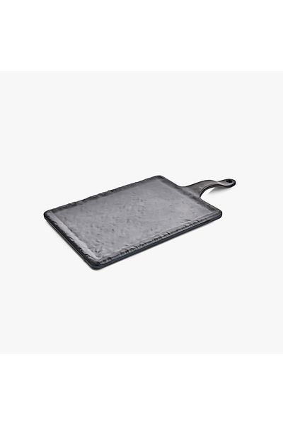 HIC Melamine Serving Board Matte Black Color Size 36 cm