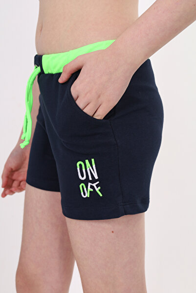 Toontoy Дівчачі шорти з вишивкою, еластичним поясом і кишенями