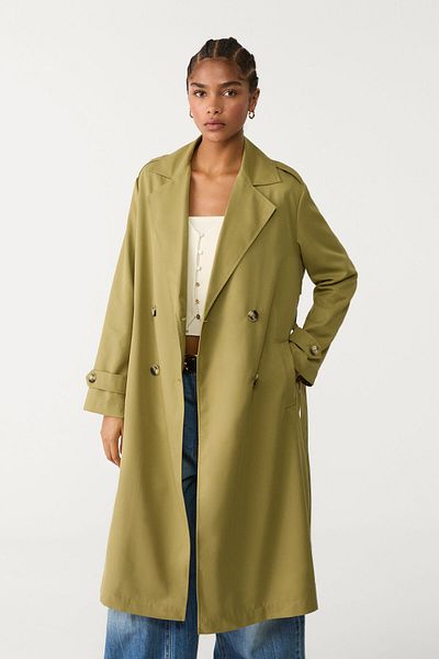 Stradivarius Long flowing trench coat