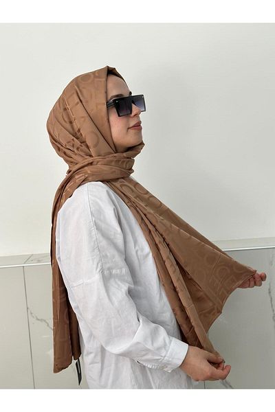 locella Σάλι Jacquard Milk Brown - JSL1114