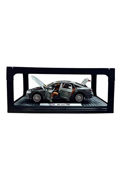 Can Ali Toys 1:24 Metal Model Koleksiyon Araba Audi A8 Gri 21 CM CZ150B