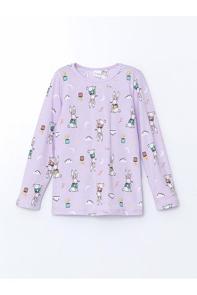 LC Waikiki Shirt Collar Girl's Pajama Set