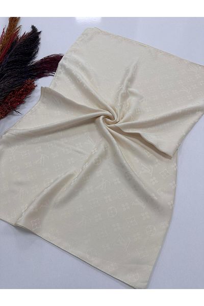 locella JSL1314 Μοντέλο Jacquard Cream Shawl