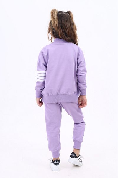 Toontoy Embroidery Detailed Girl's Tracksuit Set