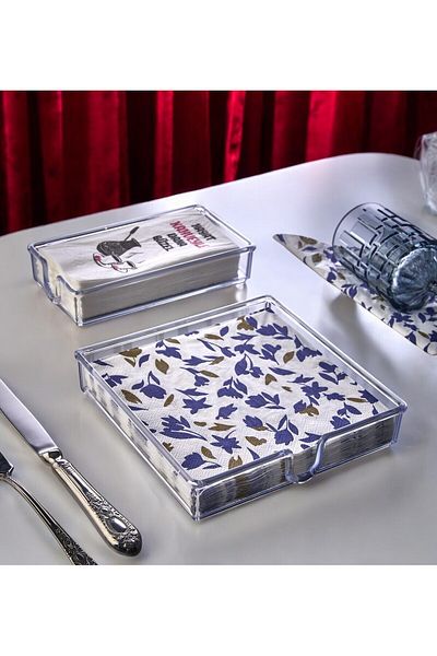 NY HOME 2-Pack Crystal Napkin Holder