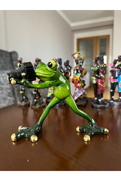 Natavanbutık Fotoğrafçı Kurbağa Biblo 14 x 12 cm