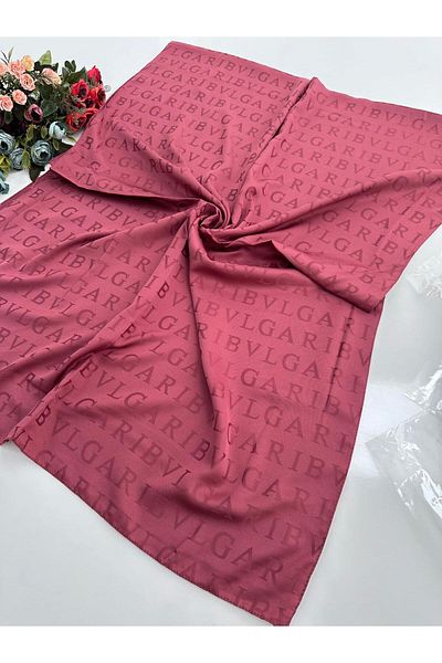 locella Μοτίβο B σάλι Dusty Rose Jacquard - JSL0922