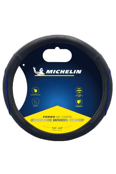 Michelin MC1003NAZ Premium Suni Deri Direksiyon Kılıfı MAVİ