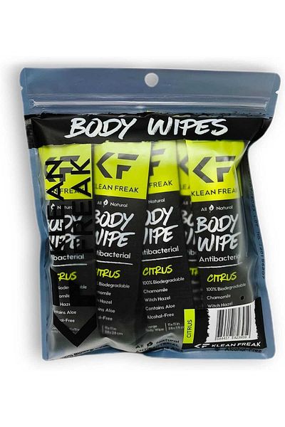 Klean Freak - Body Wipes - Dozen Pack - Lemon Grass/Citronella