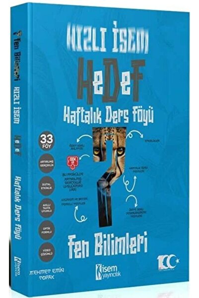İsem Yayıncılık HIZLI İSEM 7.SINIF HAFTALIK DERS FÖYÜ