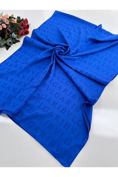 locella Saks Blue Jacquard Σάλι B Pattern - Jsl0902
