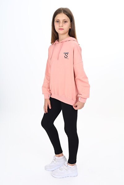 Toontoy Κοριτσίστικο Σετ Κολάν με κουκούλα Sportıve S με τύπωμα