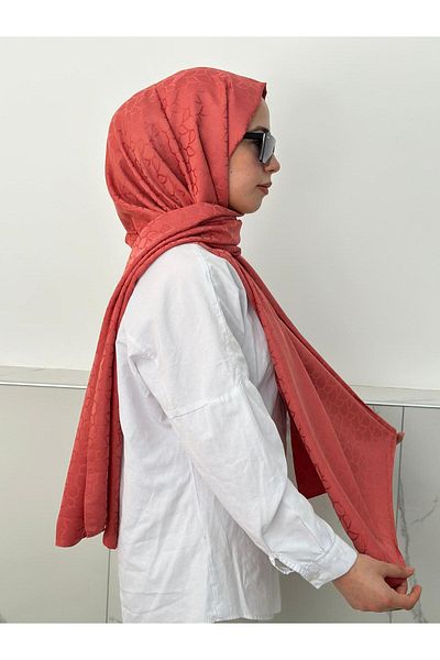 locella Pomegranate Flower Patterned Jacquard Shawl - JSL1221