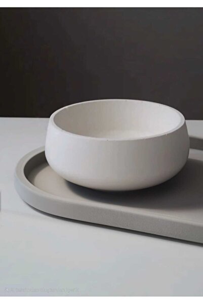 diclecollection Beton Dekoratif Kase, Sukulent Saksı, Mum Kasesi