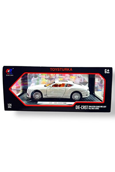 Can Ali Toys 1:24 سيارة معدنية نموذجية قابلة للجمع من بنتاي باللون الأبيض 21 ...