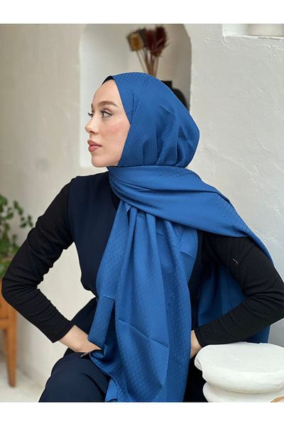 Modakaşmir شال بنمط إيقاع لؤلؤي من سلسلة الجاكار الناعمة