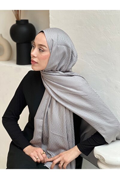 Modakaşmir Σάλι με μοτίβο Chevron σειράς Silky Jacquard