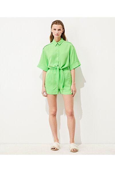 İpekyol Πουκάμισο με διπλό μανίκι και γραβάτα μπροστά