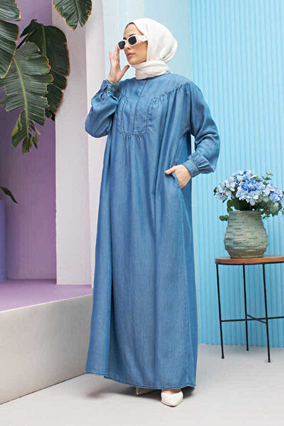 Neways 6634- Denim Dress Dark Blue