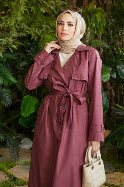 Neways 6458 Model Dusty Rose Trench Coat