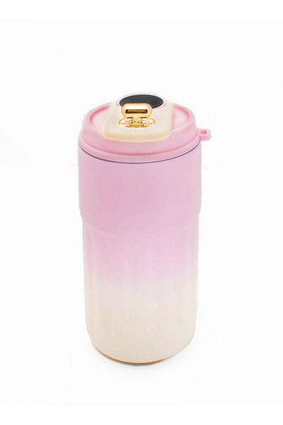 Generic 460ml Insulated Travel Coffee Mug with Temperature Measurement Screen, 316 Stainless Steel