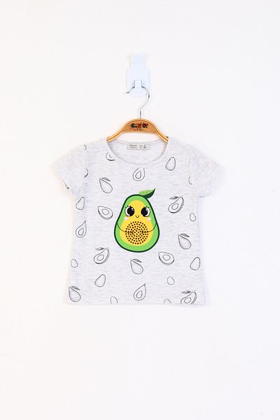 Toontoy Avocado Printed Girl's T-shirt